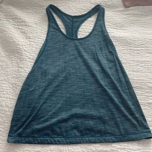 Teal Lululemon workout tank top